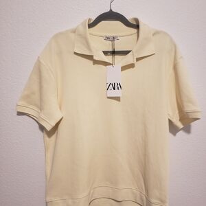 Zara Yellow Knit Top